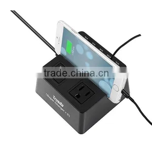 5 Port US Usb Wall Charger With Surge Protector thumbnail-5