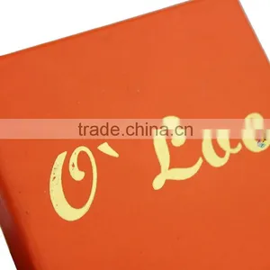 Orange Paper Packaging Gift Fancy Jewellery Box thumbnail-6