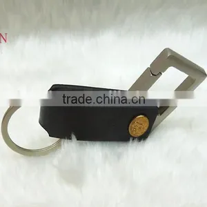 Leather Carabiner Keychain/Fashion Gentleman Jewelry Leather Keychain thumbnail-3
