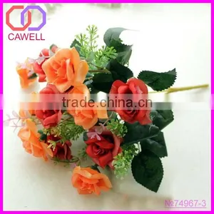 Artificial Flower Plastic Rose Bush thumbnail-4