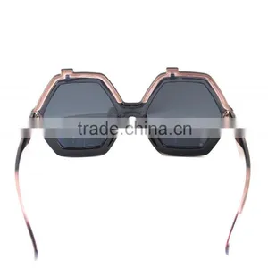 2015 Promotion Plastic Quadrilateral Sun Glasses UV400 With Diamond thumbnail-6