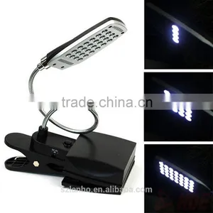 2016 New Arrival 28 LED Flexible USB & Battery Clip-on Reading Lamp Computer Desk Headboard Light thumbnail-1