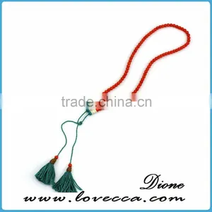 New Fashion Cheap Bead Necklace Silver Alloy Gemstone Tassel Pendant Necklace thumbnail-6