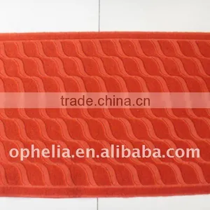 Best Price 100% Polyester Needle Punched Nonwoven Velour Embossed Carpet thumbnail-1