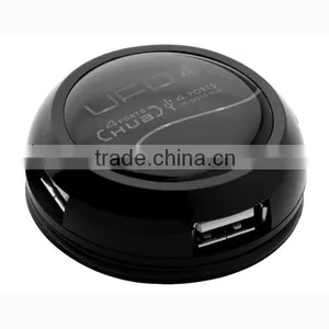 Novelty High Speed Hamburger Round Shaped 2.0 Version 4 Port USB Hub thumbnail-1