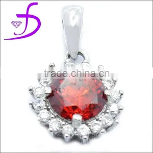 CZ Diamond Large Stone Pendant Wholesale Designer Pendant thumbnail-1