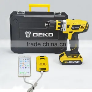 18V DC New Design Mobile Power Supply Lithium Battery Cordless Drill thumbnail-6