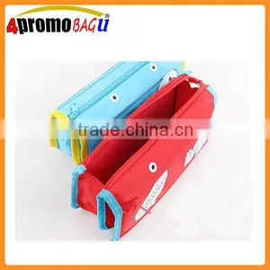 BSCI Factory Price Cheap Double Zipper Pencil Bag Pouch Bags thumbnail-6