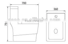 Modern Design Toilet TC--38699 thumbnail-2