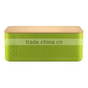 Food Container, Bread Box With Bamboo Lid thumbnail-1