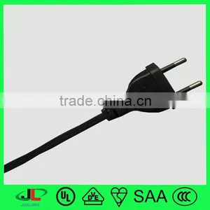 UC Approval Brazil 2 Pin Power Cord Male Plug With IEC c7 Female Eletrical Power Extension Cord thumbnail-1