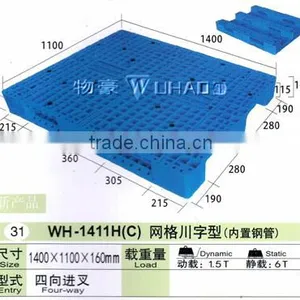 Steel Reinforced Single Face Euro Pallet Plastic Type for Sale 1411H(C) thumbnail-1