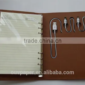 New PU Notebook With USB Power Bank thumbnail-1