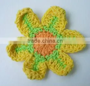 Baby Crochet Flower/hand Crochet Flower/hot Sell Crochet Flower for Baby Hats thumbnail-5