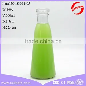 2016 New Style 315ml Beverage Glass Bottle for Juice With Screw Metal Lid thumbnail-5