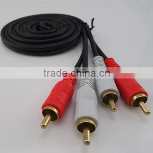 Good Quality Audio Cable Male to Male 3.8mm 2RCA/M-2RCA/M RCA Cable thumbnail-1