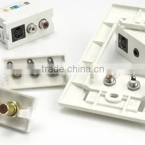 Multiple A/V Modules Outlets Gang Frame thumbnail-4