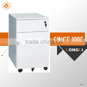 2016 Latest Mobile Cabinet Pedestal 3-drawers Office Lightweight Steel Filing Cabinets thumbnail-1