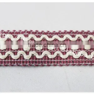 High Qualoity 2cm Width Wave Embroidery Elastic Webbing Wholesale thumbnail-3