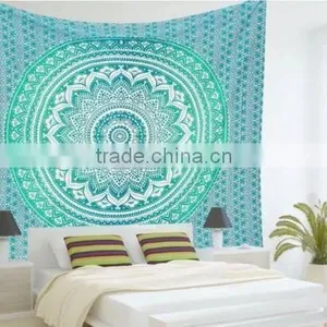 Ombre Indian Mandala Tapestry thumbnail-2