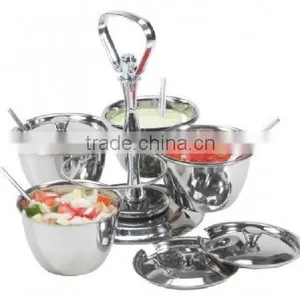 Kinox 18-10 Stainless Steel Luxe 4-bowl Condiment Server thumbnail-1