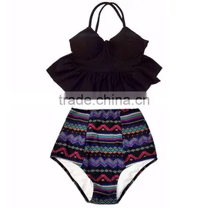 Popular Design Lady High Waist Bikini thumbnail-6