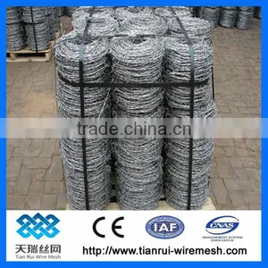 Double Twist Galvanized Barbed Wire With Barb Disance 10cm thumbnail-1