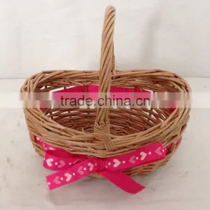 Willow Shopping Basket With Long Hands thumbnail-1