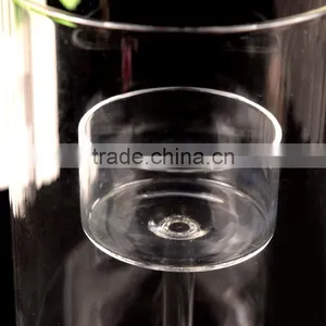 New Design Glass Material Clear Crystal Candle Holder Goblet thumbnail-3