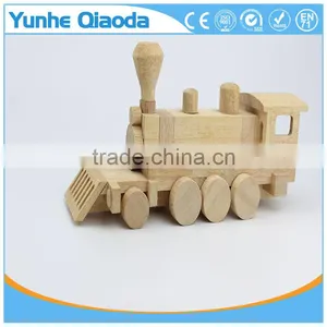 Blockle Srailway Engine 3D Woodcraft Kit Assemble Paint DIY Toys for Kids Adults the Best Birthday Gift thumbnail-2
