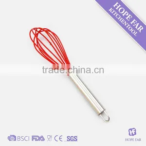 0300216 Nice Quality 10" Silicone Whisk With Stainless Steel Handle thumbnail-1