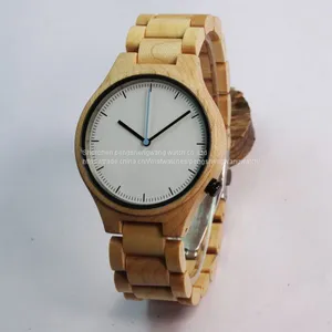 Your Branded Wrist Watches Quartz Limited Edition Maple Wood Watches thumbnail-1