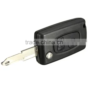 2 Button Remote Flip Key FOB Case Blade For Peugeot 206 Replacement Portable Car thumbnail-3
