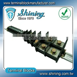 TA-200 35mm Din Rail Mounted 600V 200 Amp Bus Bar Wire Connector thumbnail-1