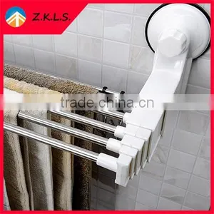 Foldable Stainless Steel Bathroom Towel Shelf Rack thumbnail-2