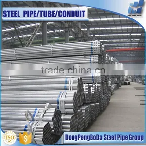 17.9*0.7mm Astm A53 GI 60-80g/m2 Round Pre Galvanzied Steel Pipe thumbnail-2