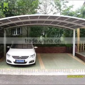 White Brown Weather-Shield Canopy Portable Metal 2-Car Carport Kit thumbnail-5
