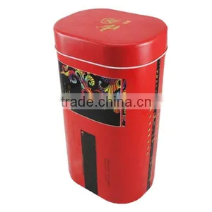 Red Colour Jasmine Tea Tin Box thumbnail-1