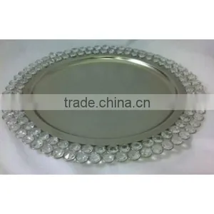 Crystal Charger Plate/under Plate/ Dining Charger Plate thumbnail-1