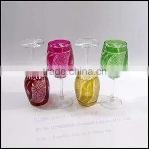 Hand Cut Scandinavian Style Wine Glass Champange Flute thumbnail-4