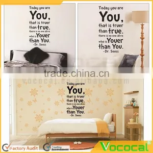 Today You Are English Proverb Words Wall Lettering Stickers Wall Decal Sticker Child Home Decor thumbnail-1