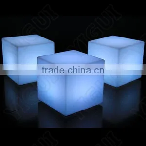 Color Changing Stylish Rechargeable LED Flashing Bar Cube 40CM Stool thumbnail-1