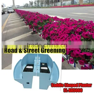 Road Fence Flowering Garden Decoration Pots Planter thumbnail-1