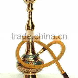 Decorative Brass Hookah, Hookah Pipe, Arabic Hookah, Decorative Metal Hookah thumbnail-1