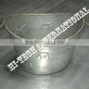 Garden Planters,Galvanized Pots For Garden,Antique Planters Pots,Designer Planters,Decorative Pots for Small Plants thumbnail-1