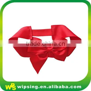 Custom Red Pre Tied Stretch Loop Bow thumbnail-3