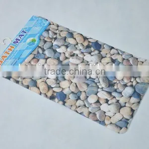 Rectangular PVC Anti-slip Bath Mat Covered With Color Printing Cloth/bathroom Mat thumbnail-4