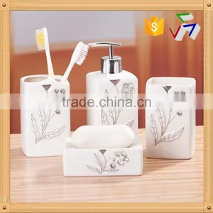 Square Ceramic Bathroom Set thumbnail-1
