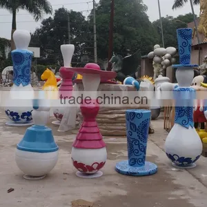 Outdoor Modern Fiberglass Column Decoration thumbnail-6