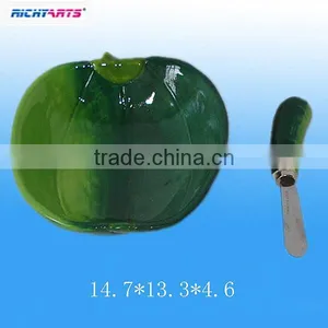 Wholesale Ceramic Plates With Spreader Knife thumbnail-1